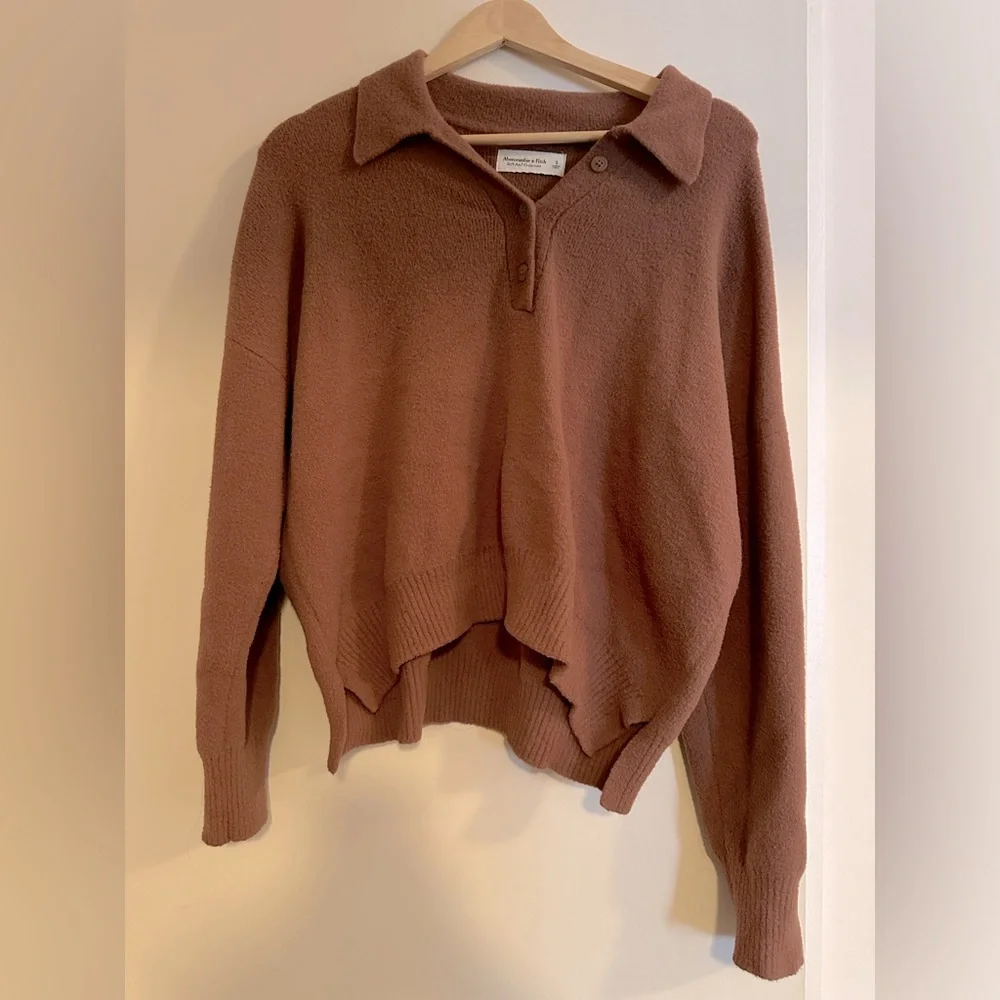 Abercrombie & Fitch Brown Burnt Orange Sweater - Picture 1 of 4